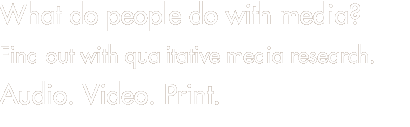 Qualitative Medienforschung